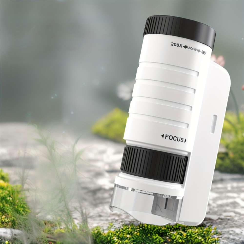 Mini Microscope with LED Light for Kids
