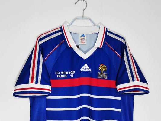 France 1998 Jersey – Retro World Cup Kit with Classic Blue Design
