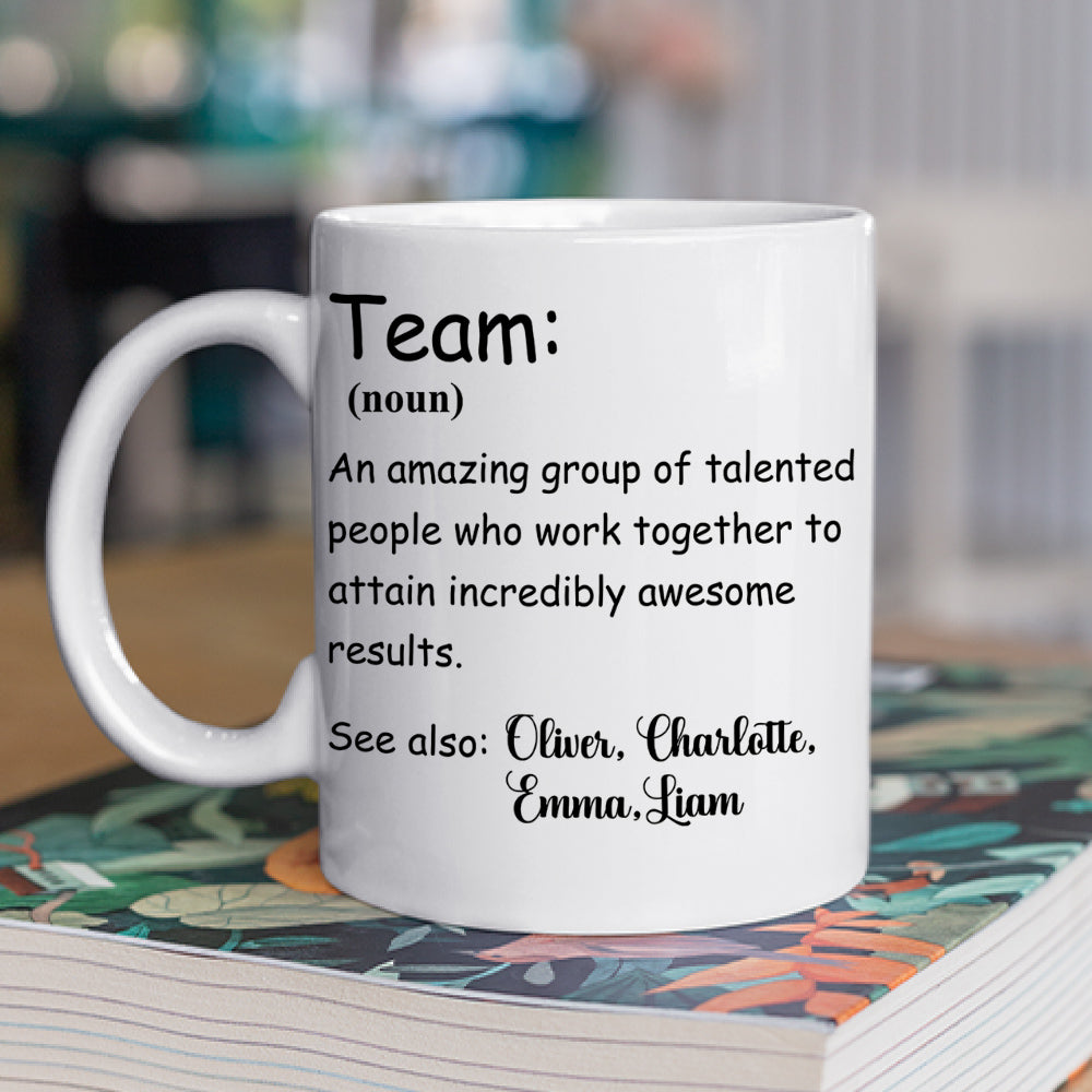 A Team - Personalized Custom Coffee Mug