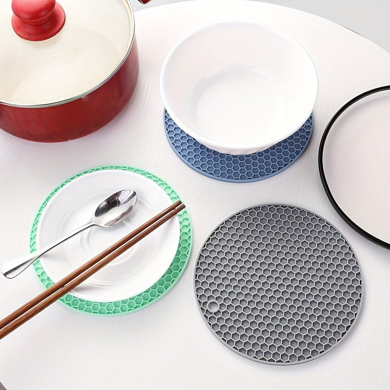 Silicone Heat Resistant Trivet Mat Round