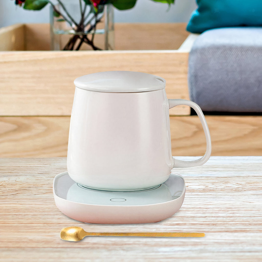 Mug Warmer Ceramic Smart Electric Gift Set