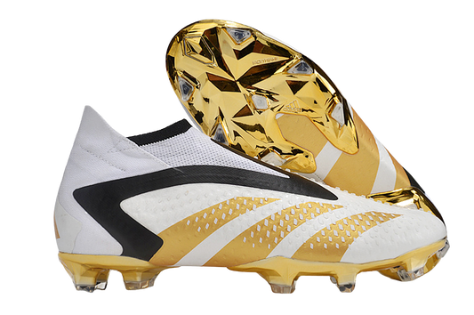 Adidas Predator Accuracy+ FG x Jude Bellingham – White/Gold/Black Soccer Cleats for Precision