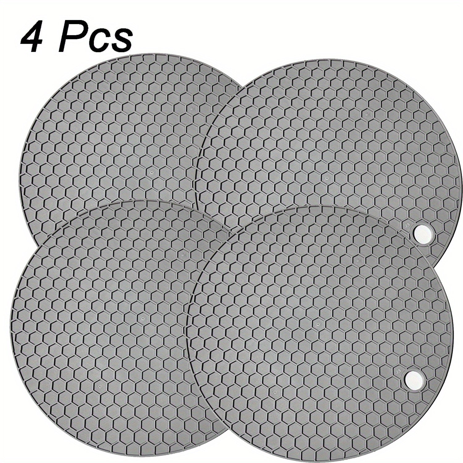 Silicone Heat Resistant Trivet Mat Round