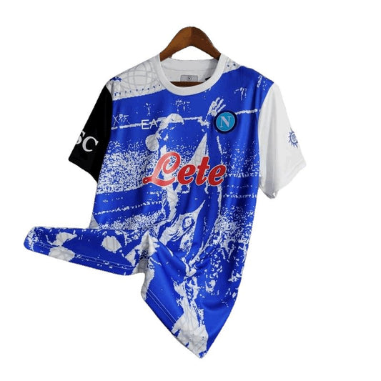 Napoli 23-24 'Maradona' Blue Kit – Soft, Breathable Fabric for Comfort and Style