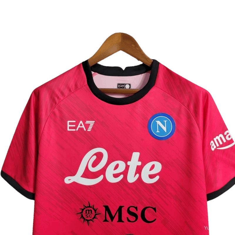 Napoli 23-24 Lozano Red Fan Jersey – Soft, Breathable Fabric for All-Day Comfort