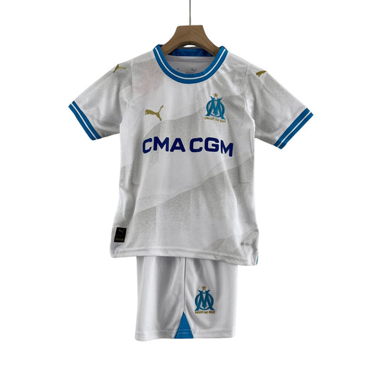 Marseille 23/24 kids home jersey and shorts set