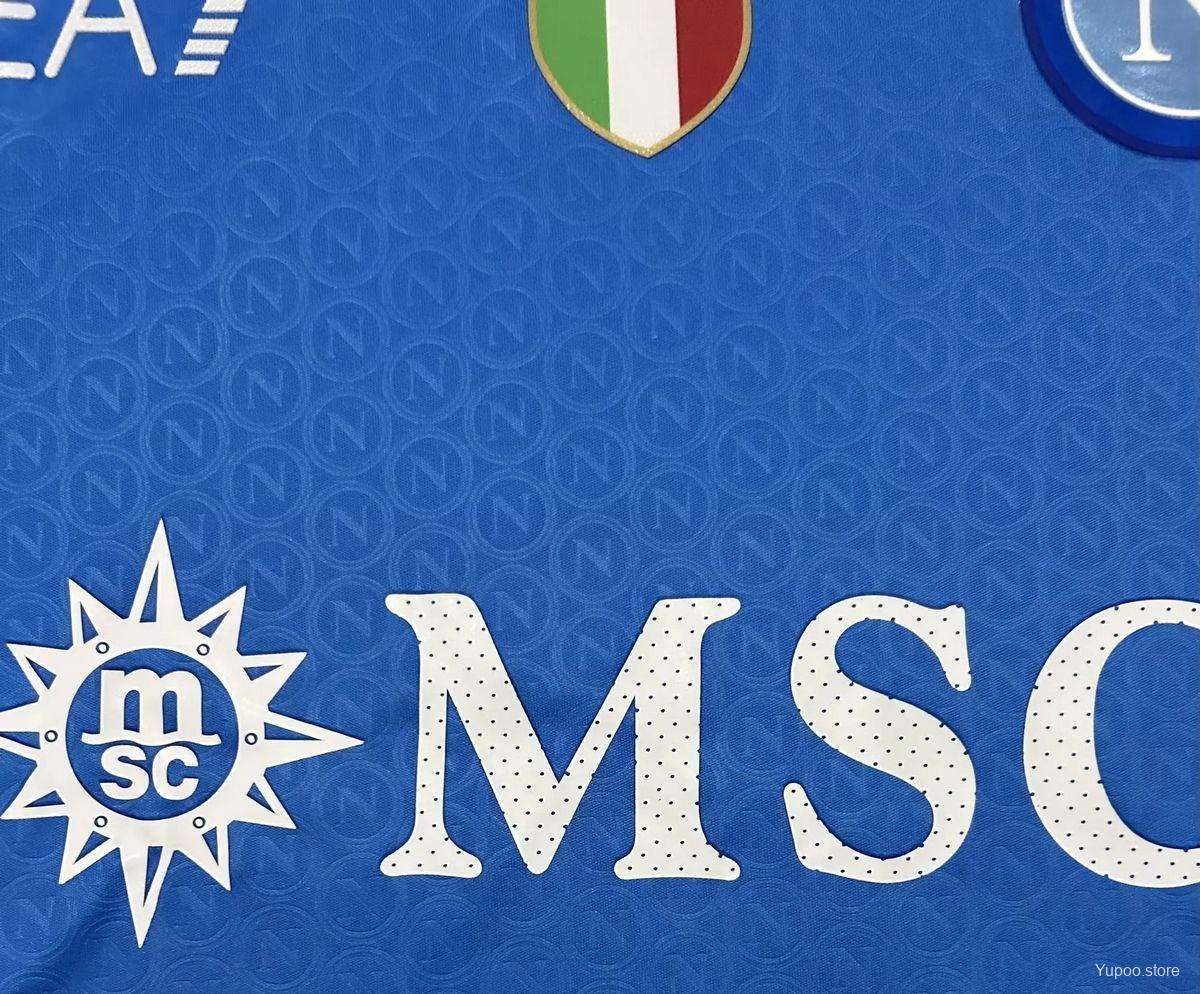 Napoli 23/24 Home Kit – Soft, Lightweight Fabric for Fan Comfort and Style