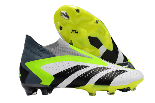 Adidas Predator Accuracy+ AG Crazyrush – Blanc/Noir/Lucid Lemon – Elite Soccer Cleats for Precision