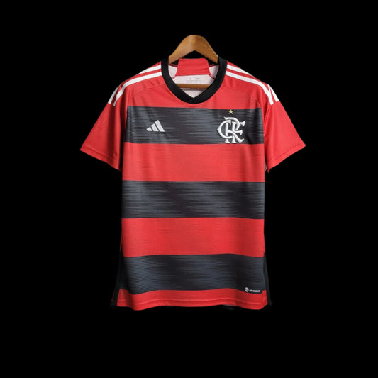 Flamengo 2023/24 Home Jersey - Iconic red and black stripes