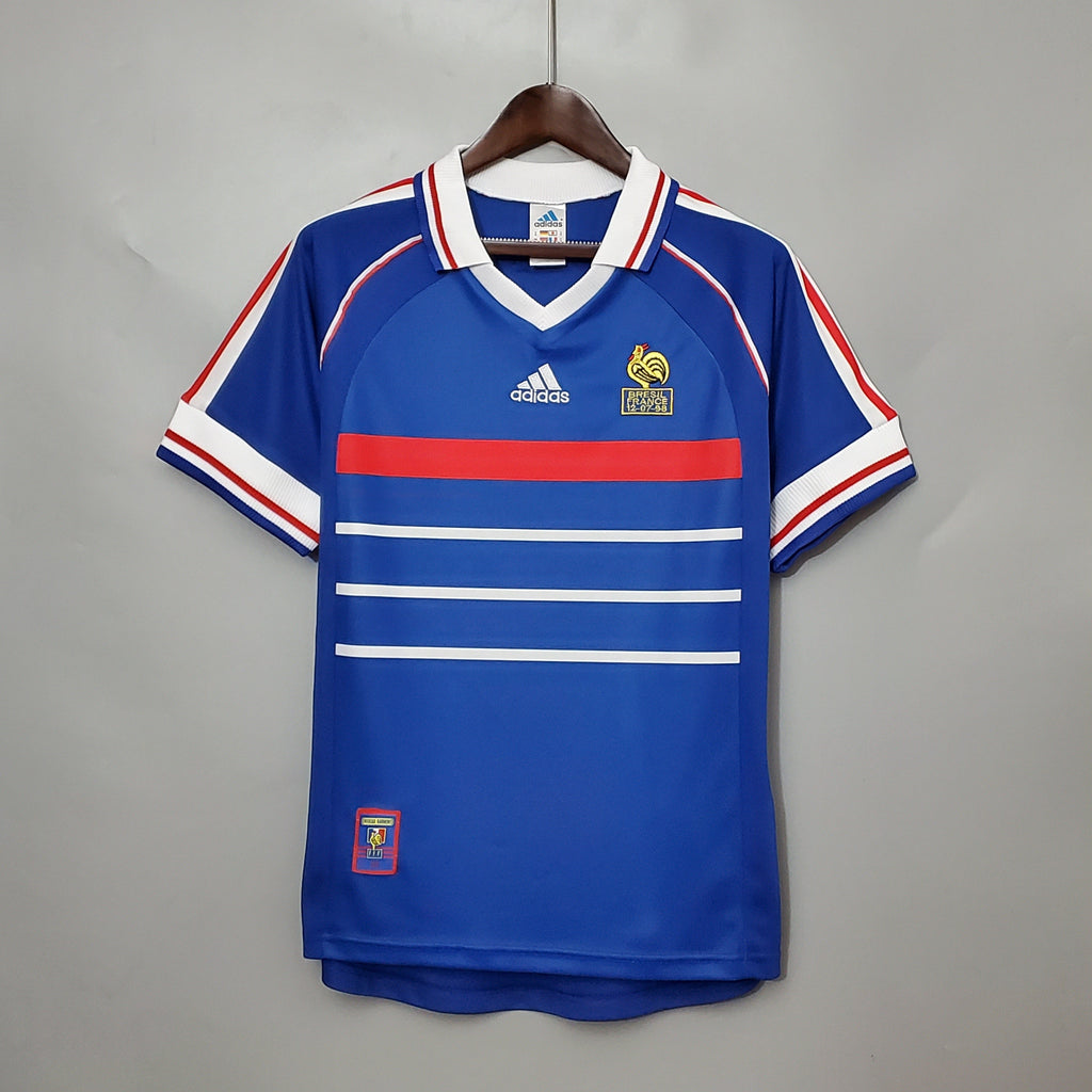 France 1998 Retro Kit – Soft, Premium Fabric for Authentic Feel