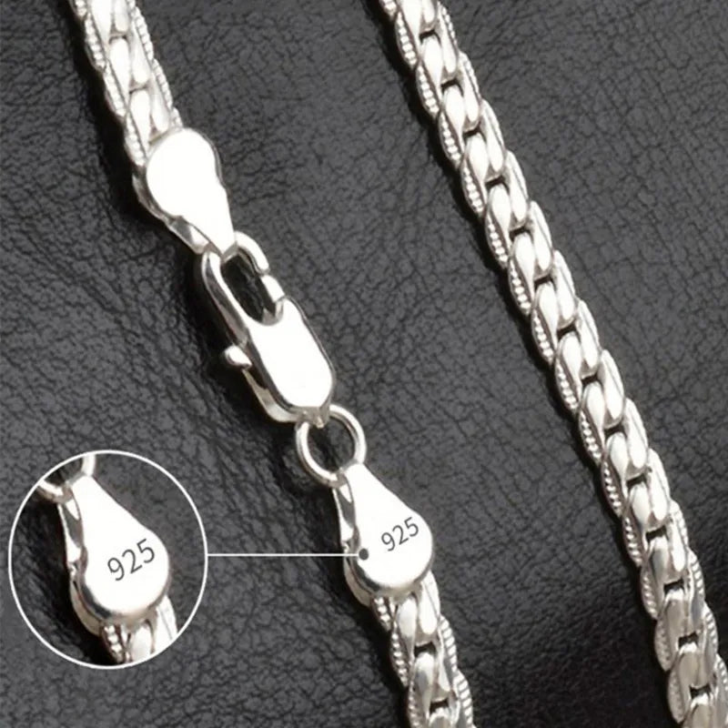 Sterling Silver Chain Necklace for Women Elegant Gift
