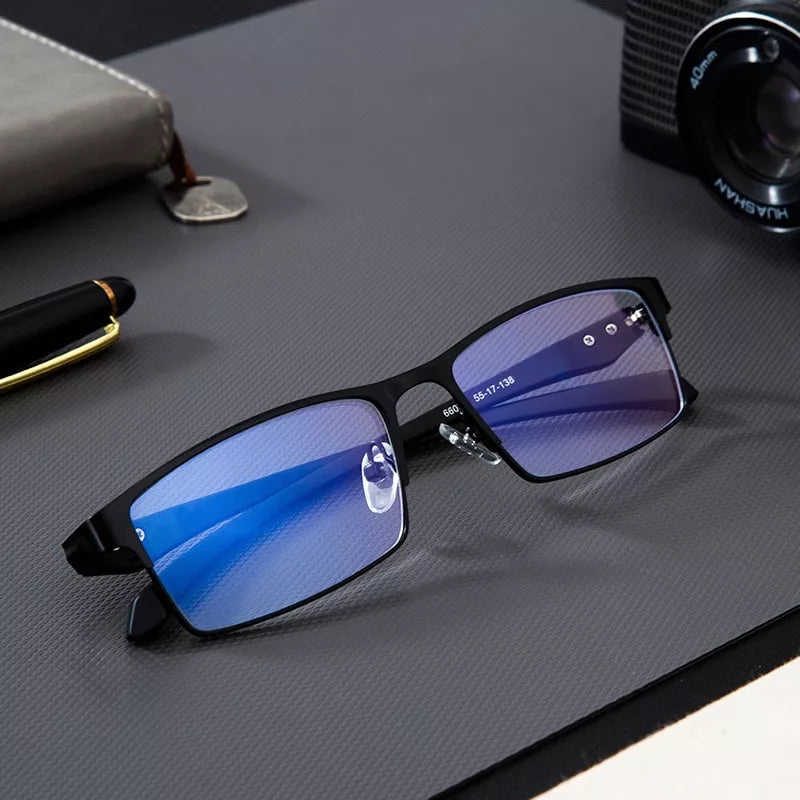 Blue Light Glasses with Lightweight Metal Frame