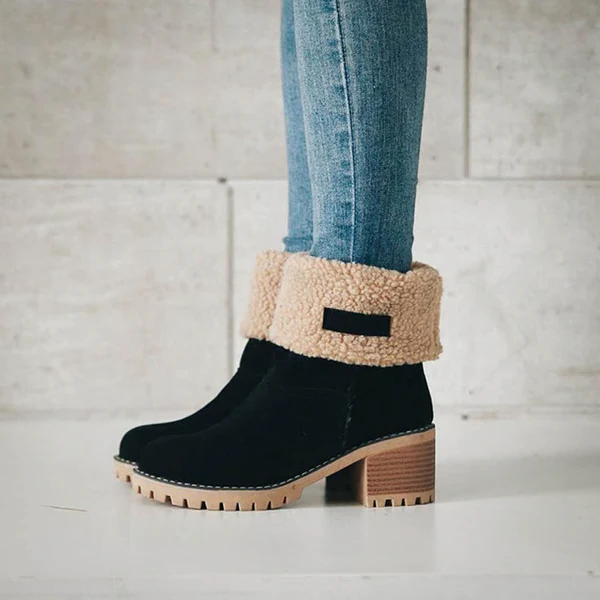 Winter Ankle Boots with Faux Fur Lining