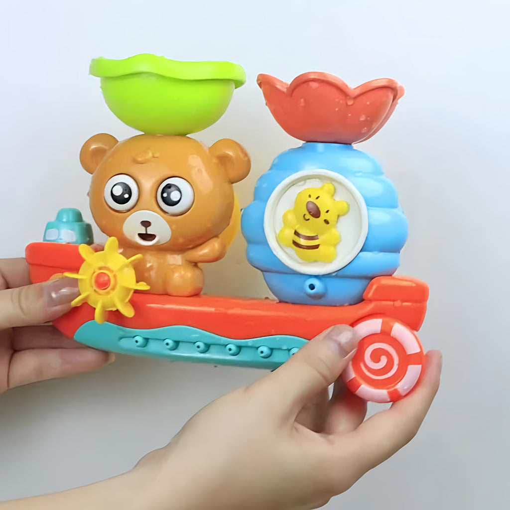 Baby Bath Toy Floating Bear Boat