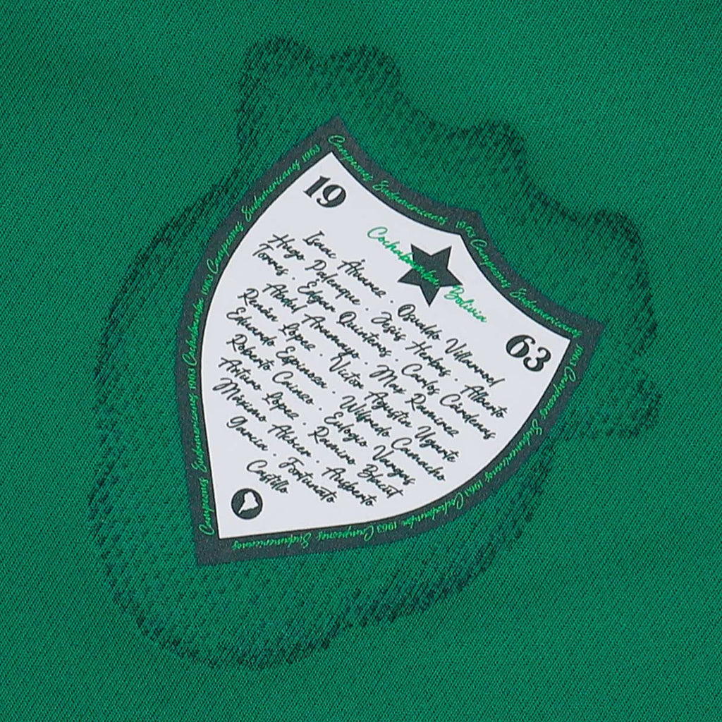 Inside view of the Bolivia 2025 Marathon Centenary Home Jersey showcasing the tribute to the 1963 South American Championship-winning squad