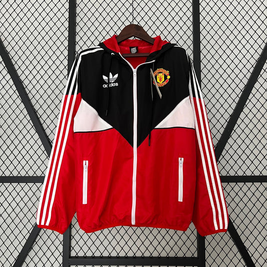 23/24 Manchester United Windbreaker Red Devil Street Shield