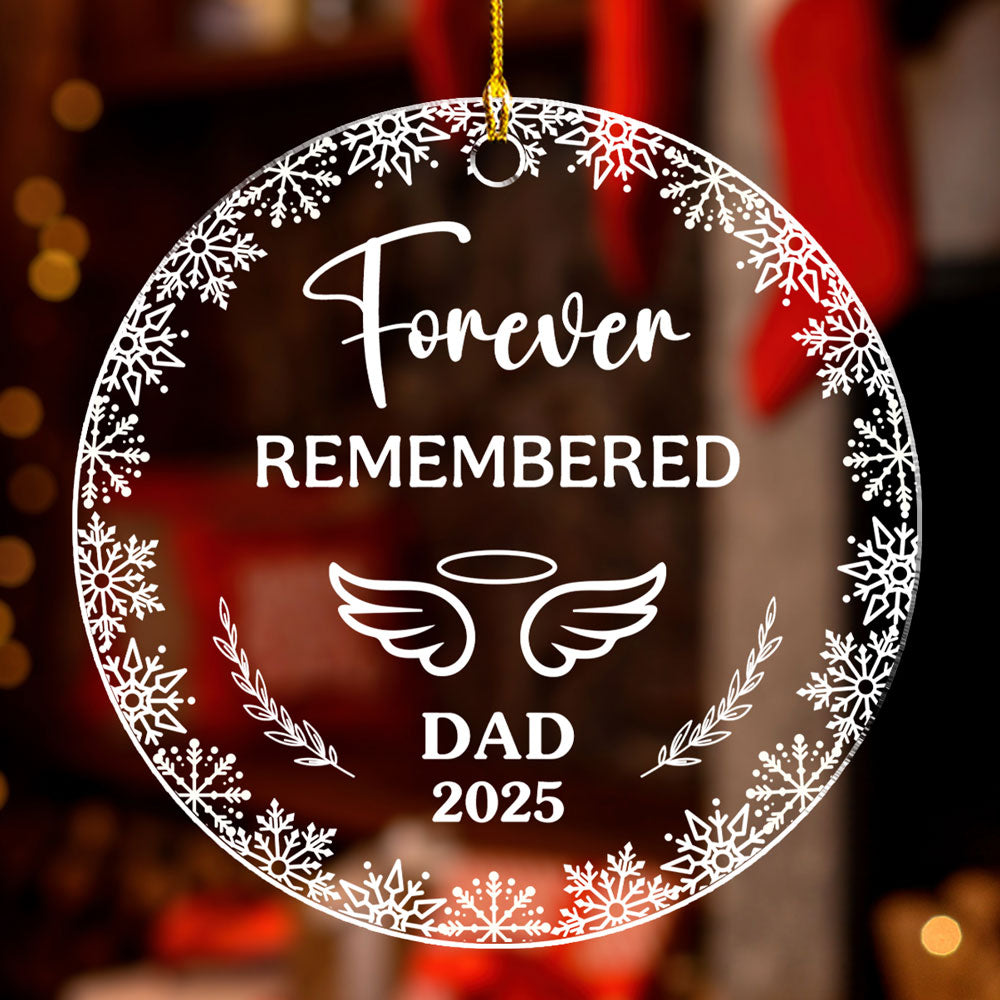 Always With Me In Spirit - Personalized Custom Acrylic Ornament