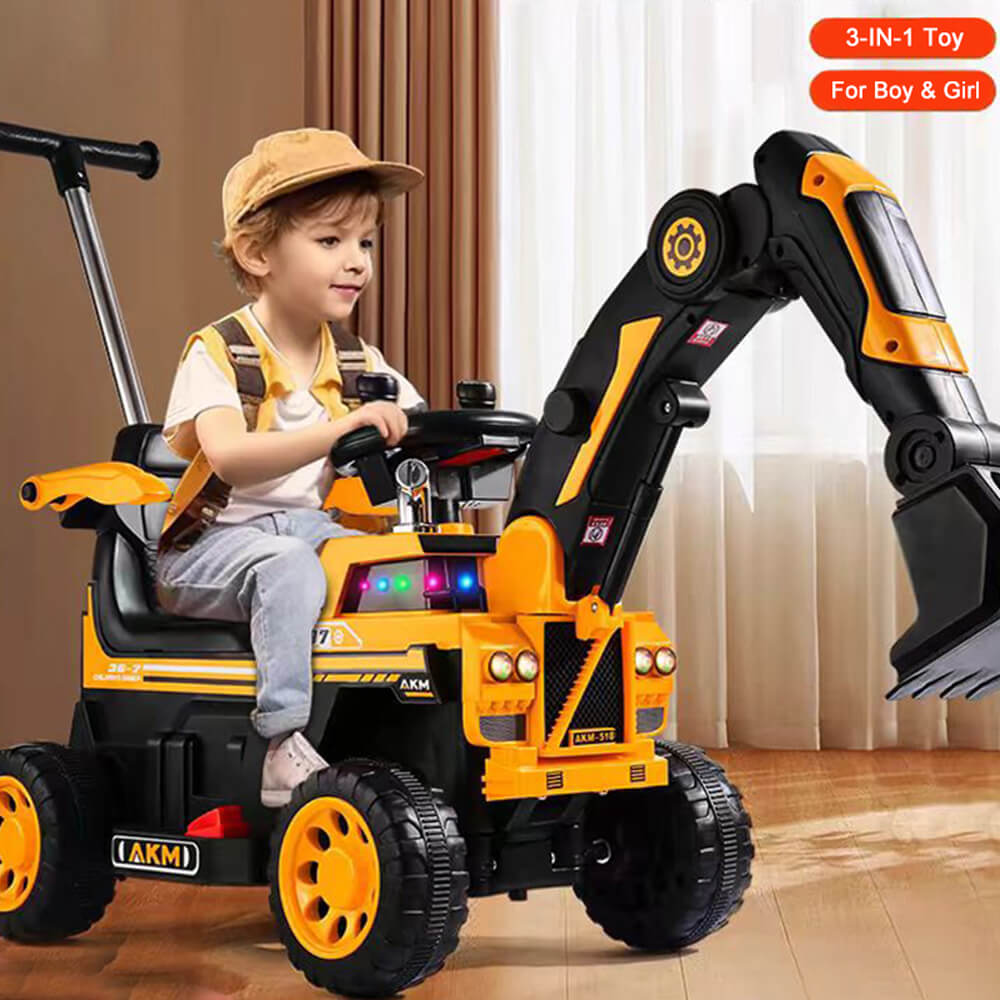Kids Ride On Excavator Toy Christmas Gift