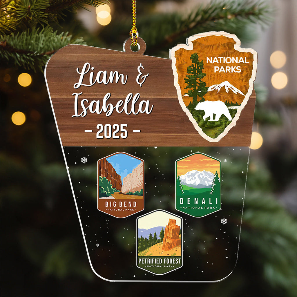Adventure National Parks - Personalized Custom Acrylic Ornament