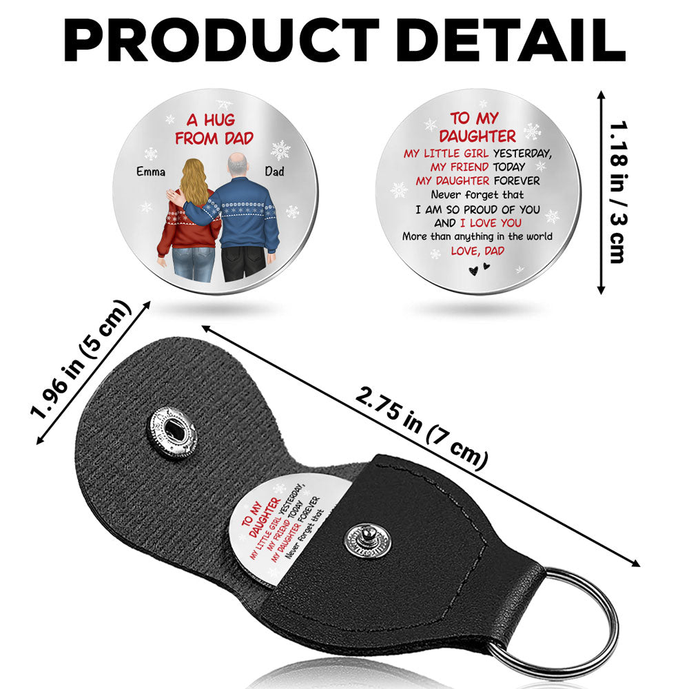 A Hug From Dad Christmas - Personalized Custom Pocket Hug