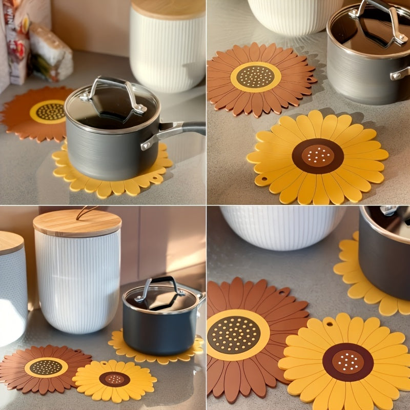 PVC Heat Resistant Sunflower Table Mat
