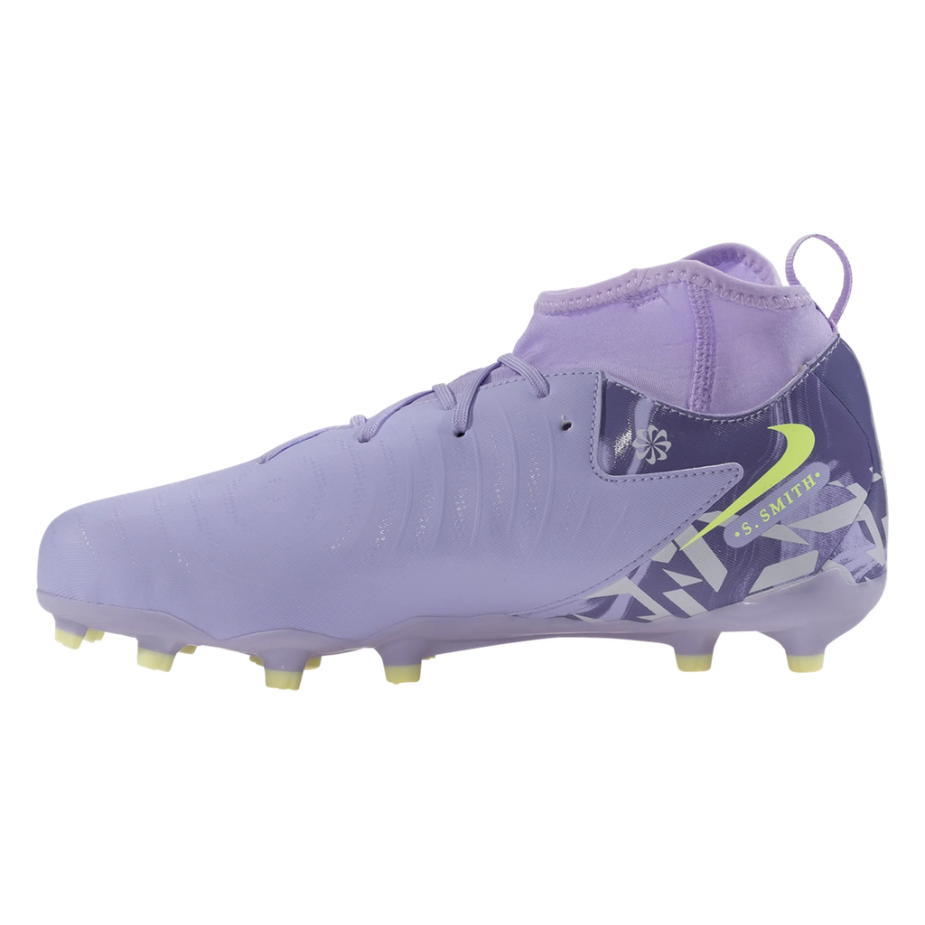 Nike Jr. United Phantom Luna II Academy FG Soccer Cleats (Purple Agate/Barely Volt)
