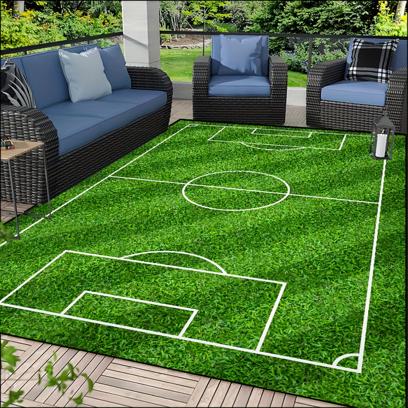 SoccerPlay | Non-Slip Washable Rug for Living Room & Bedroom