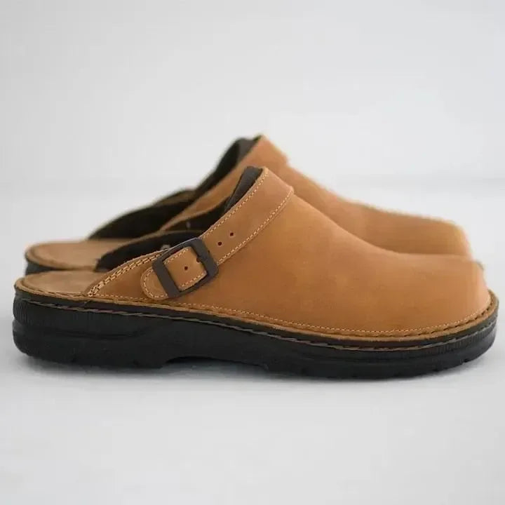 Leather Slip On Clogs for Men and Women