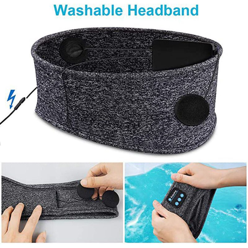 Bluetooth Sleep Headphones Soft Fabric Headband