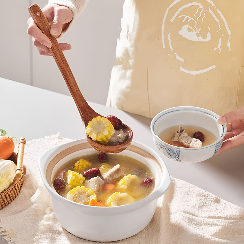 Wooden Cooking Utensils Set for Non-Stick Pans