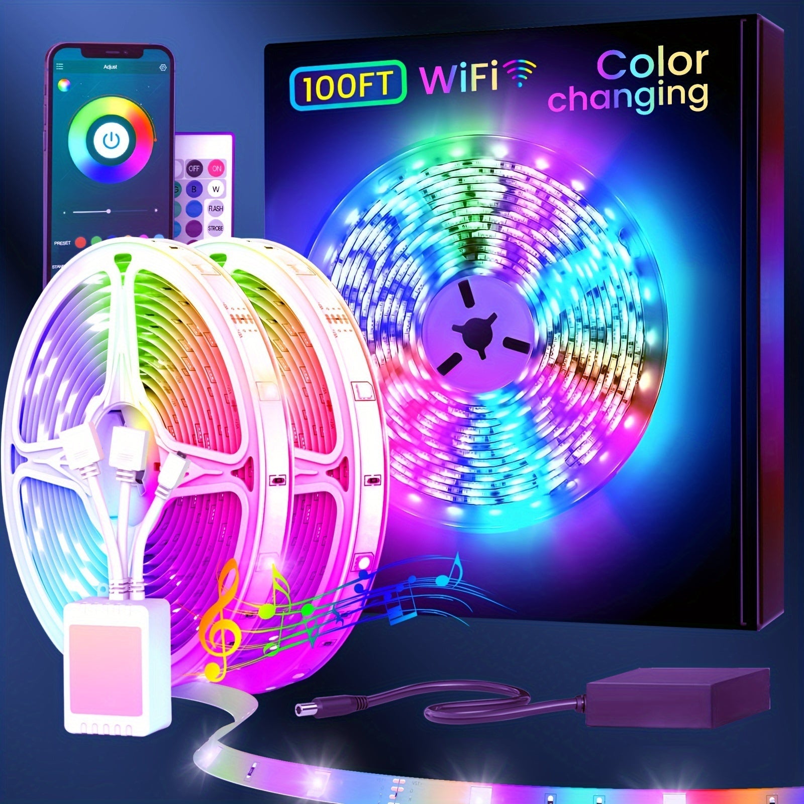 LED Strip Lights Colour Changing with App Control