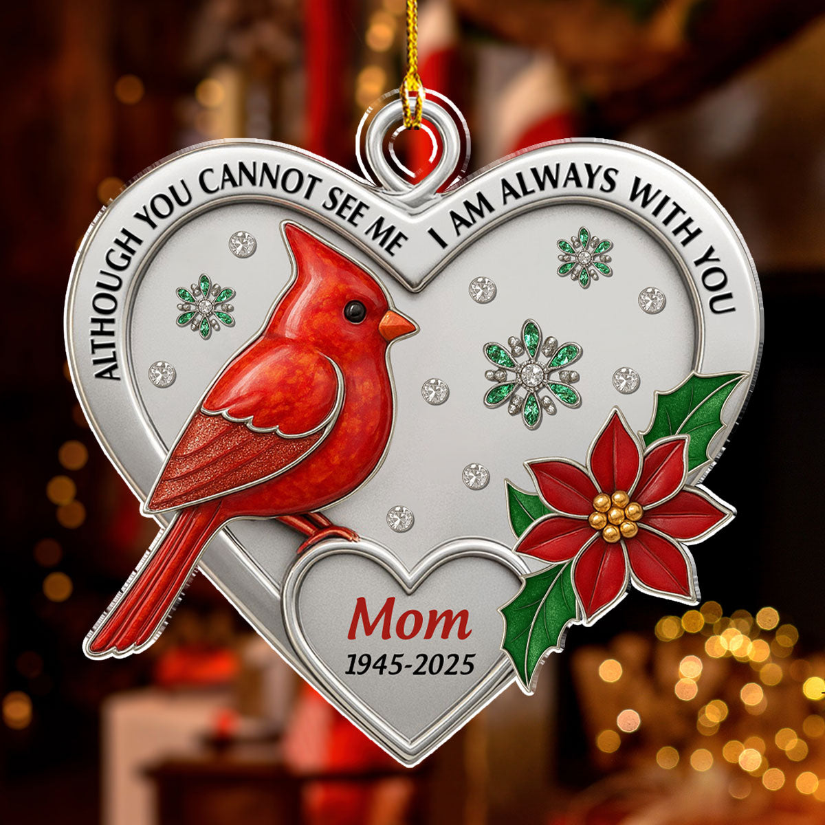 Although You Can Not See - Personalized Custom Acrylic Ornament