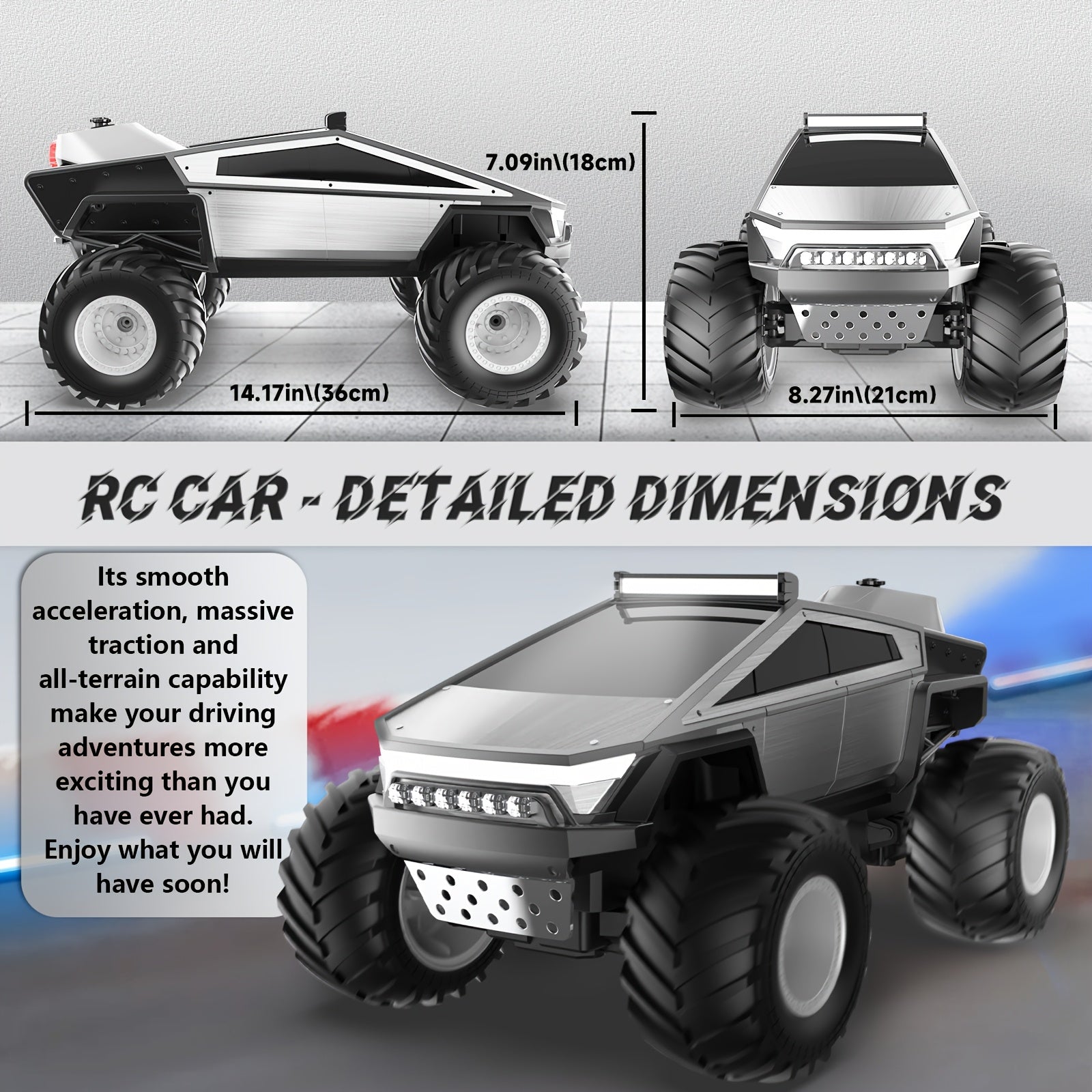 Remote Control All Terrain Monster Truck