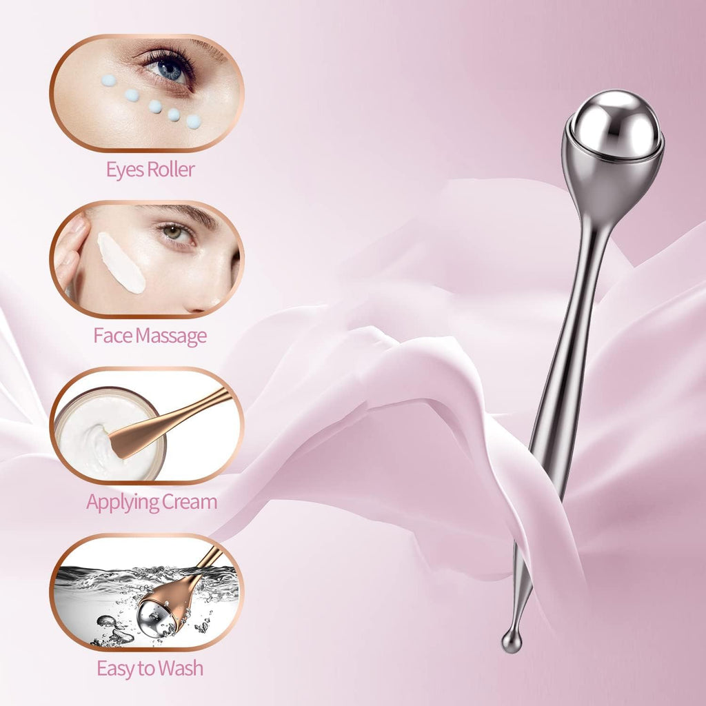 Facial Roller Stainless Steel Puffiness Massager