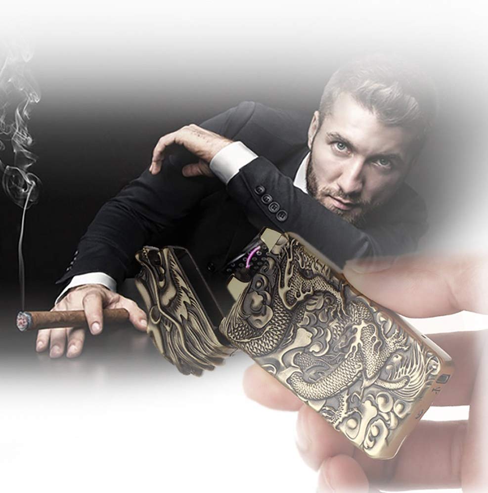 Plasma Dragon Engraved Rechargeable Lighter