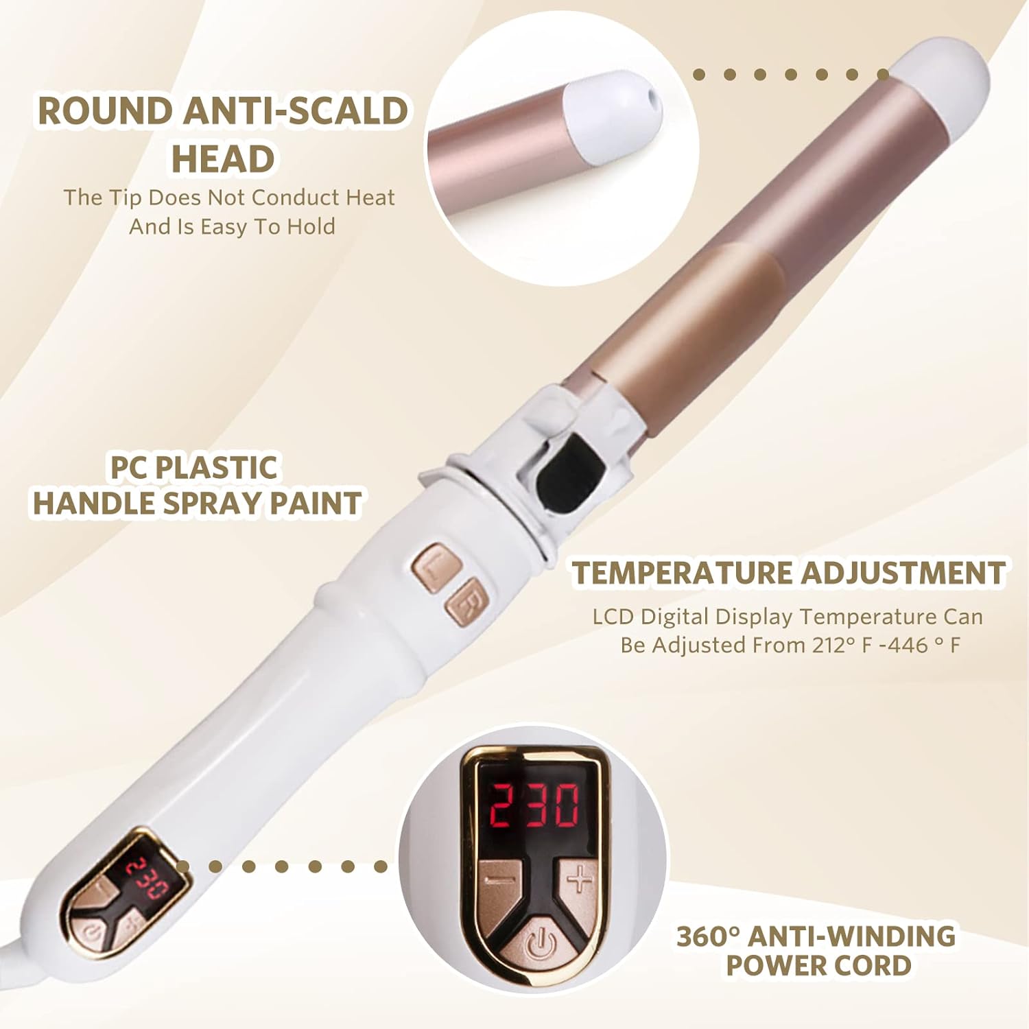 Curling Iron | Dual Barrel Hair Styler for Home Use