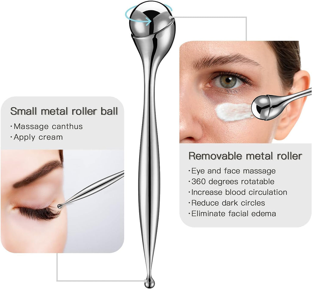 Facial Roller Stainless Steel Puffiness Massager