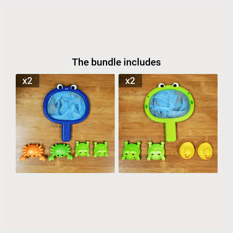 Bath Toys Fishing Net Set for Toddlers