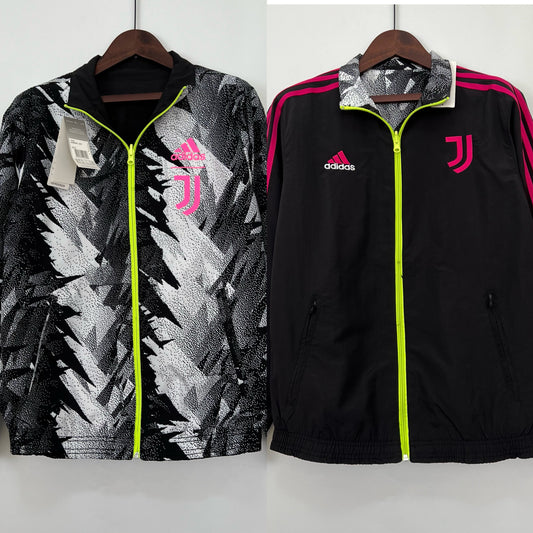 Juventus 23/24 Reversible Windbreaker – Double-Sided Fan Jacket (S–XXL)