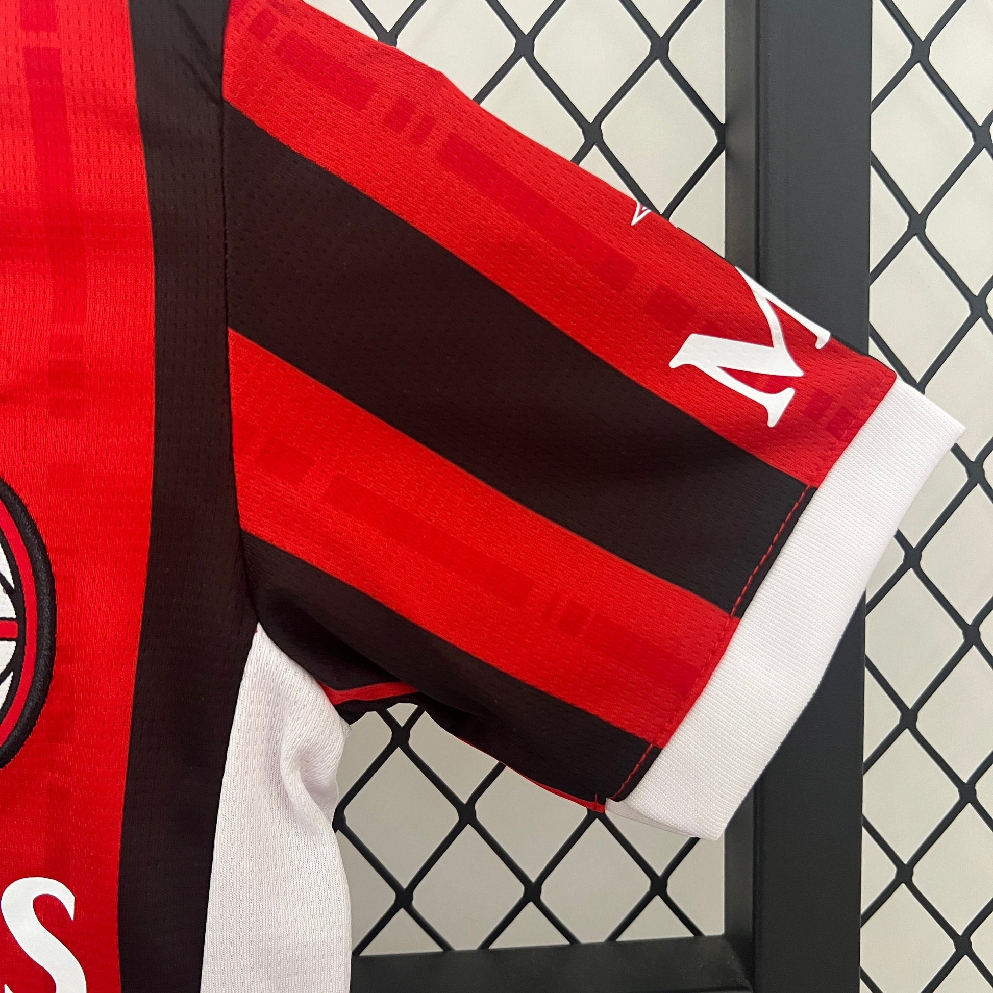 AC Milan Kids Football Kit 2024-2025 - Premium quality with club logo and sponsor details