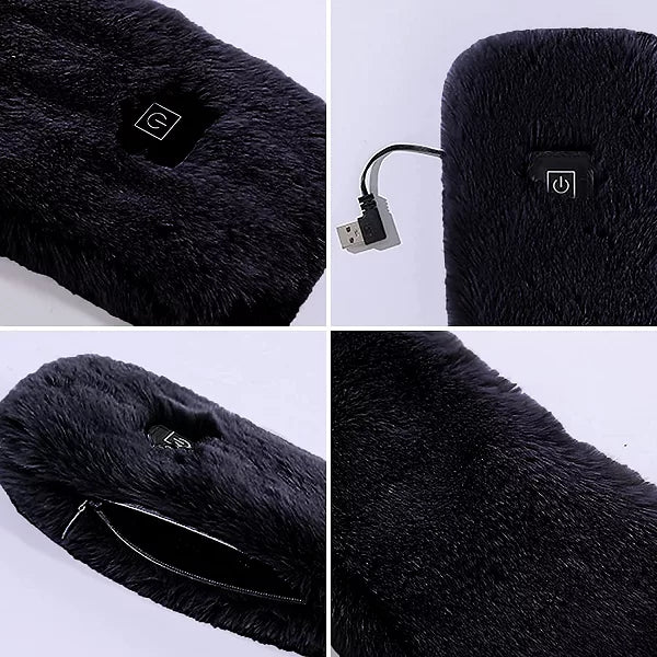 Heated Scarf with Soft Fleece for Winter Warmth