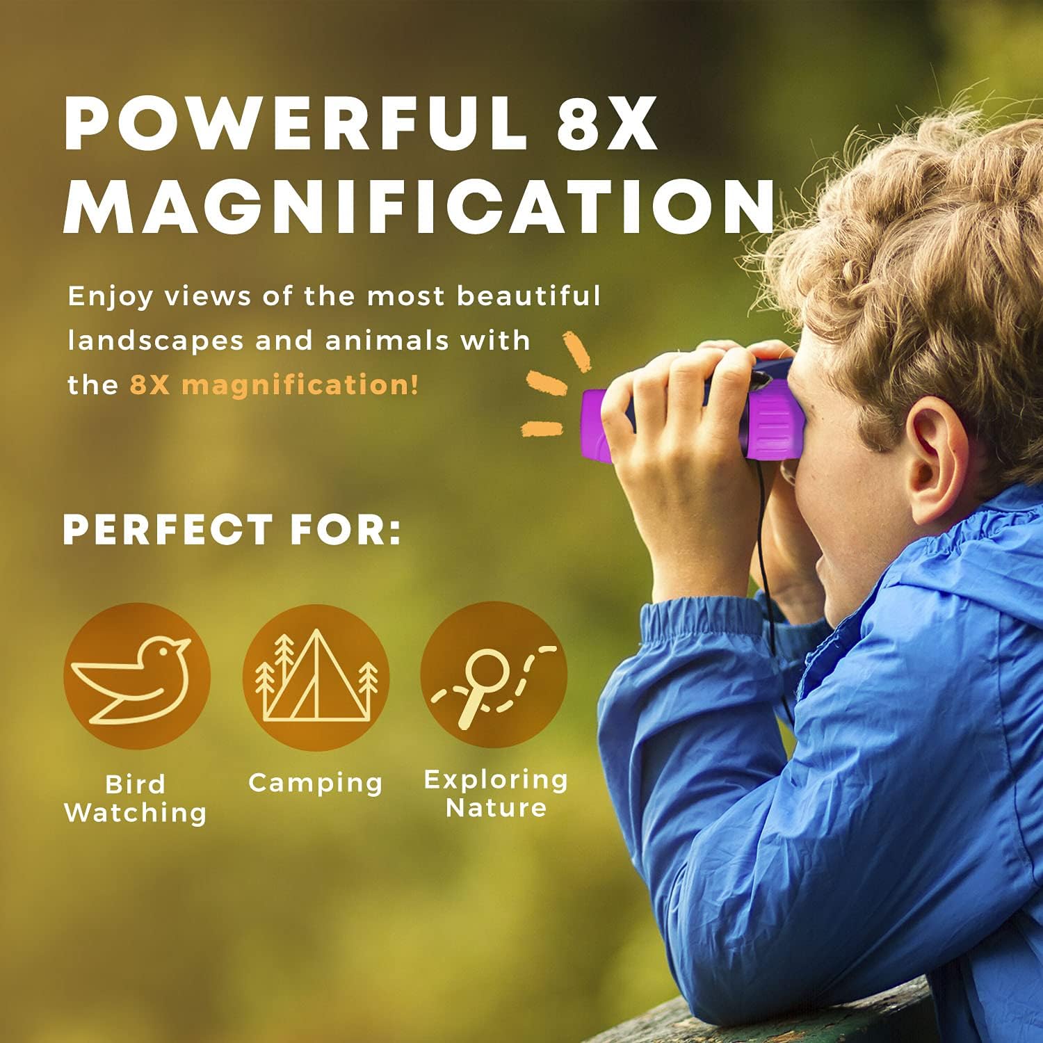 Binoculars for Kids Lightweight Outdoor Adventure