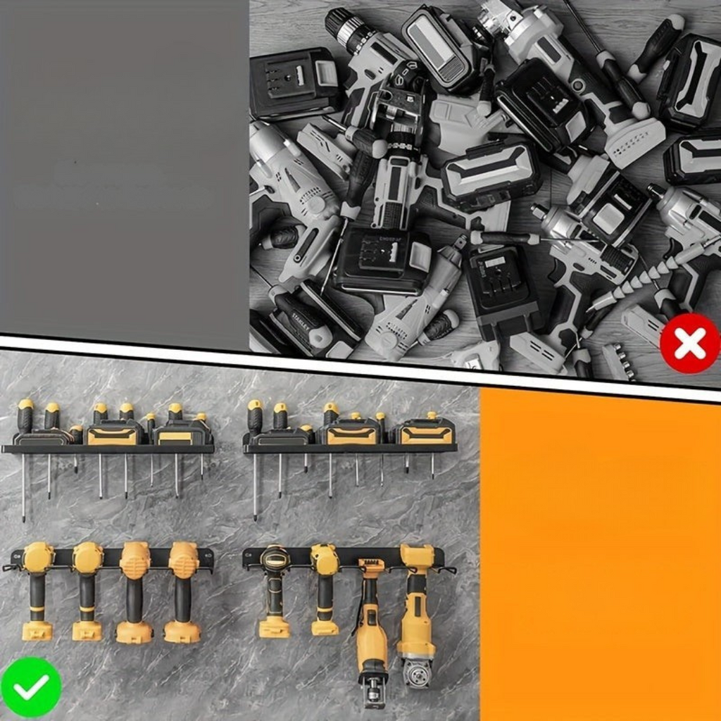 Wall Mounted Metal Tool Storage Shelf