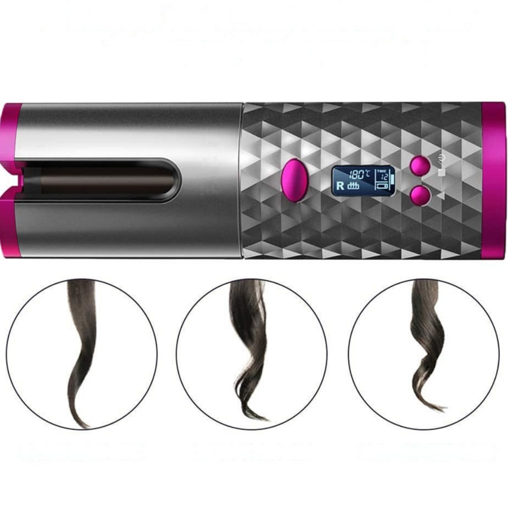 Cordless Hair Curler with Ceramic Barrel