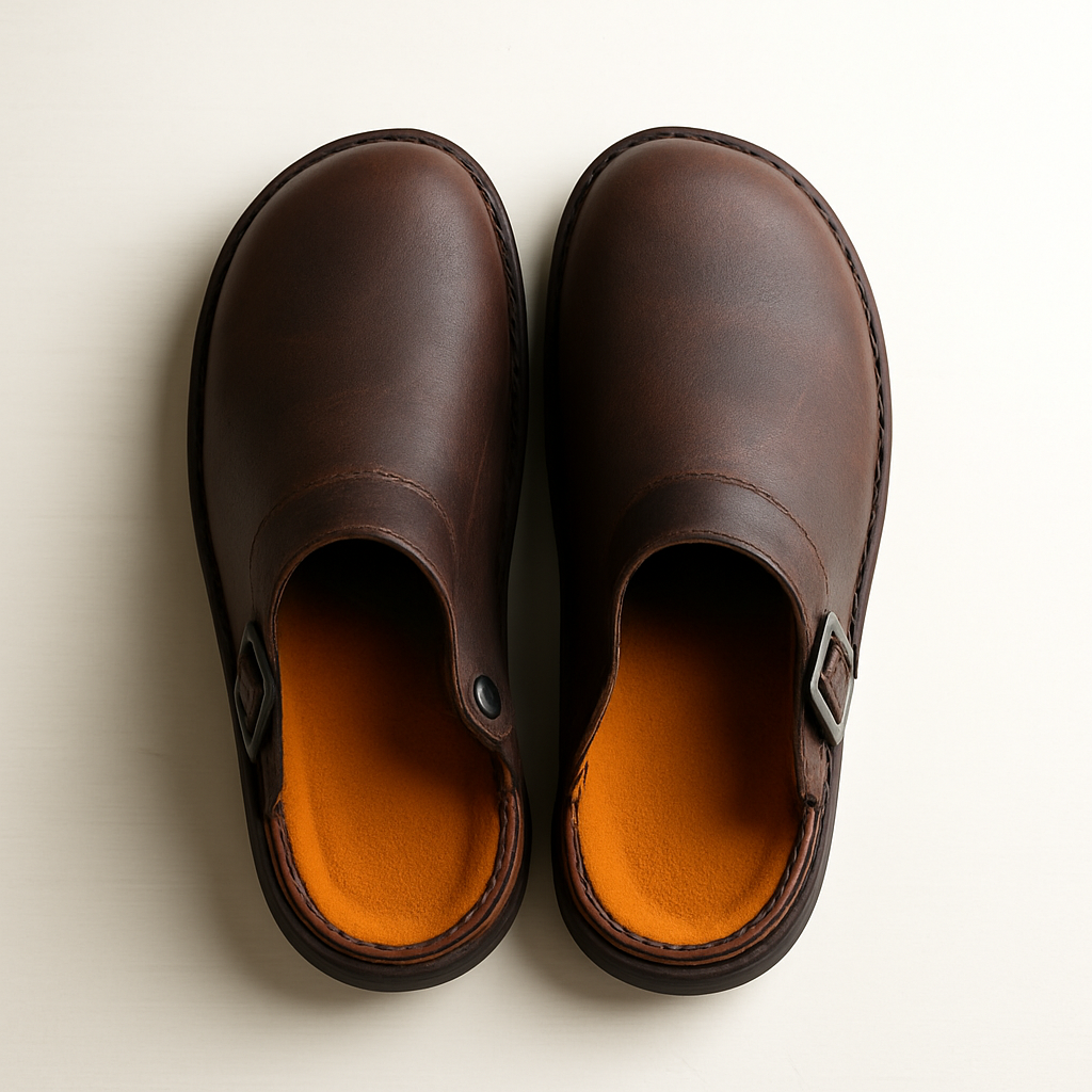 Leather Slip On Clogs for Men and Women