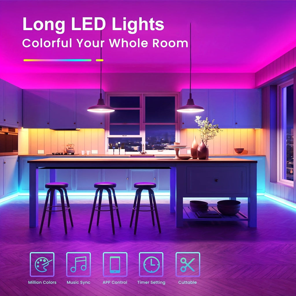 LED Strip Lights Colour Changing with App Control