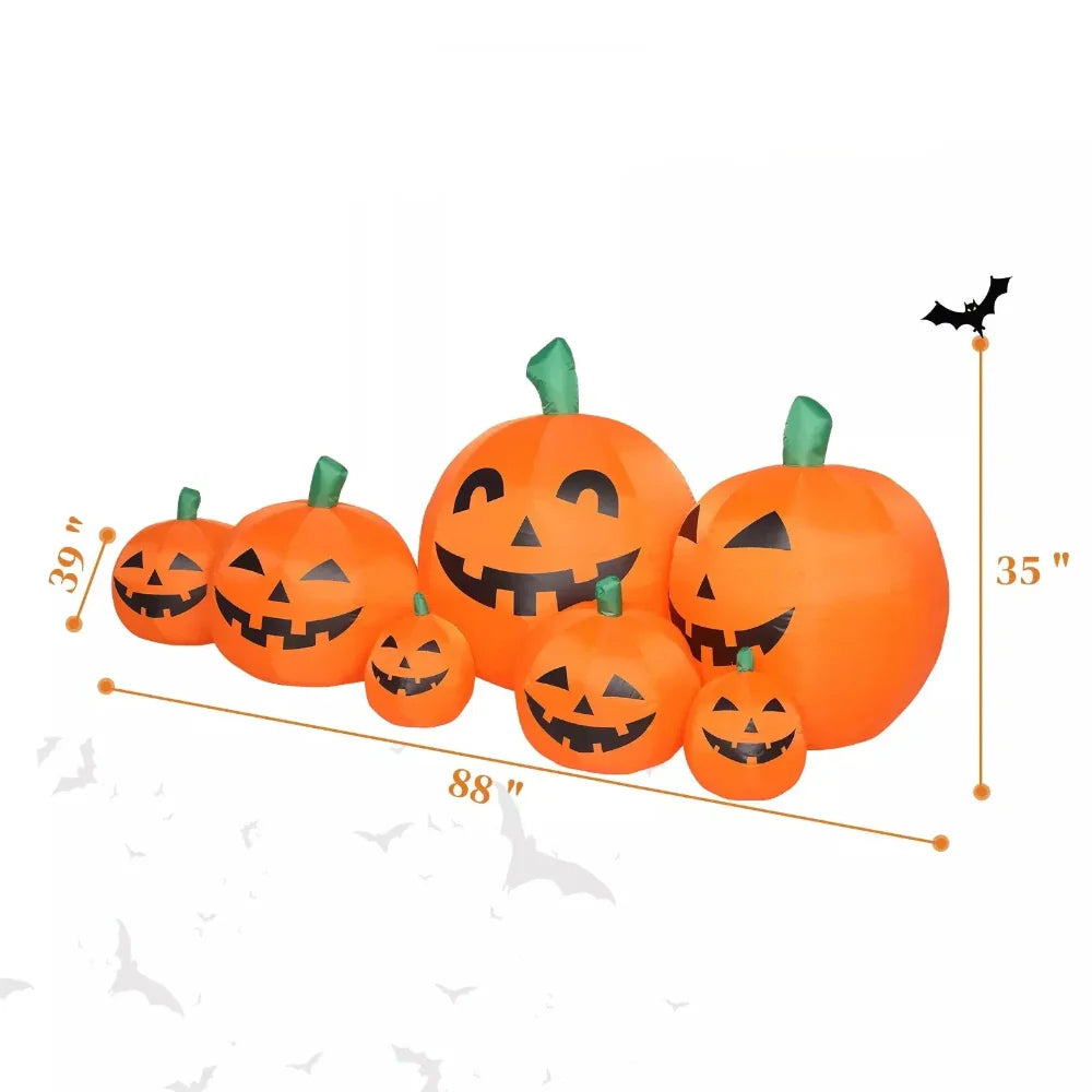 Halloween Outdoor Decoration Inflatable Pumpkin Display LED Lights