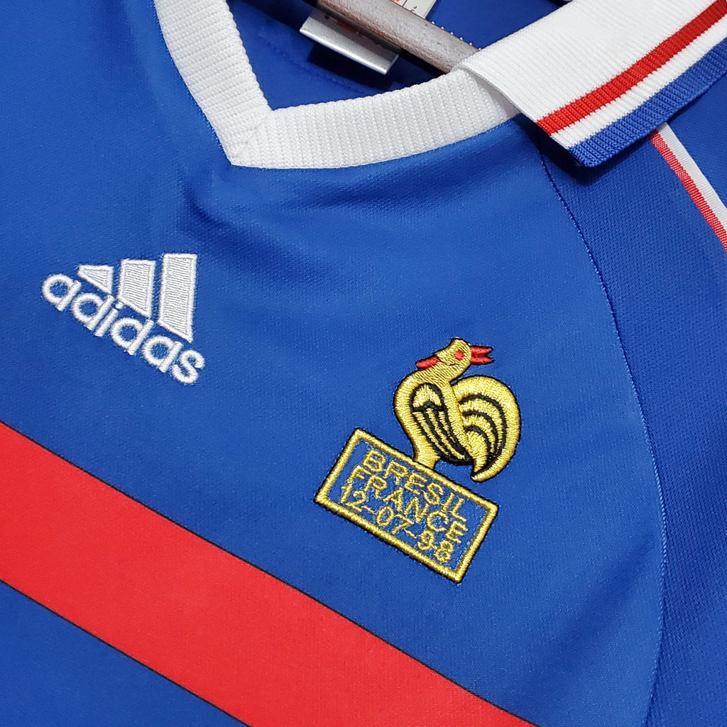 France 1998 Retro Kit – Iconic Nike Logo and French Football Crest