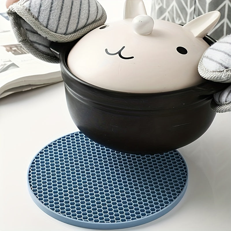 Silicone Heat Resistant Trivet Mat Round