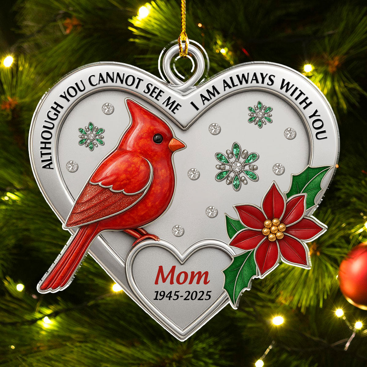 Although You Can Not See - Personalized Custom Acrylic Ornament